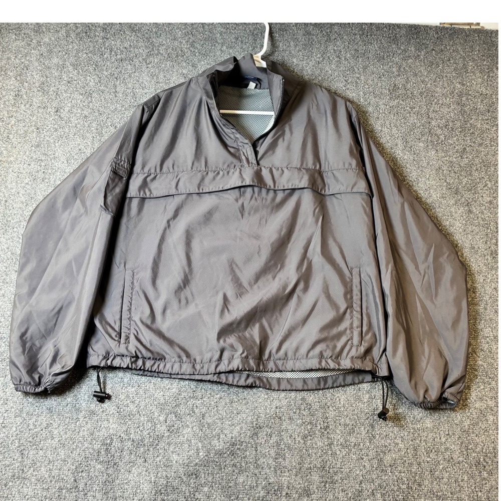 Gap Pullover Windbreaker Lightweight Gray Jacket Half Zip Mens Size‎ M